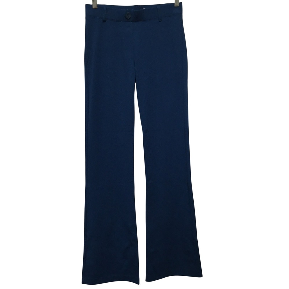 Betabrand Bootcut Stretch Dress Pant Yoga Pants Women's XS Blue Workleisure